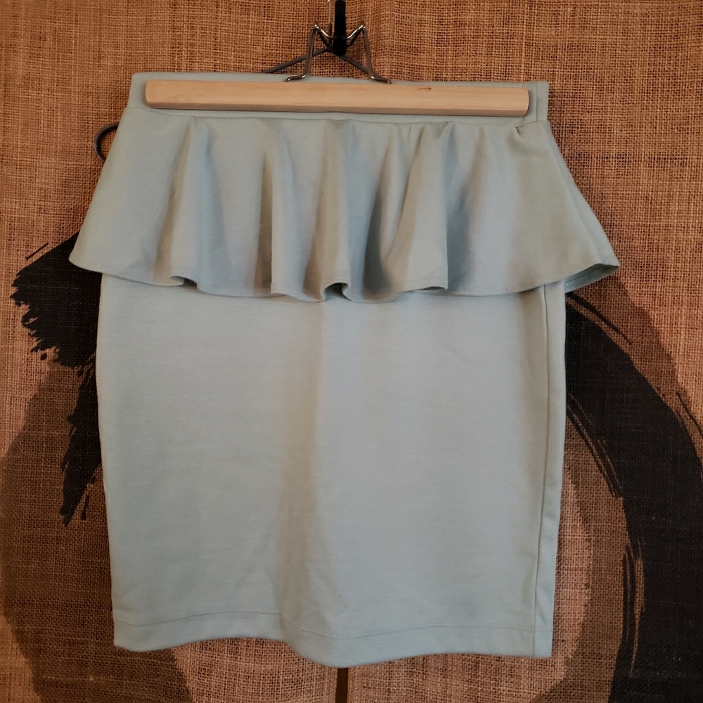 Forever 21 Mint Peplum Skirt